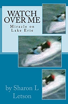 Watch Over Me book cover. Photo of men sitting on an overturned boat in the water.